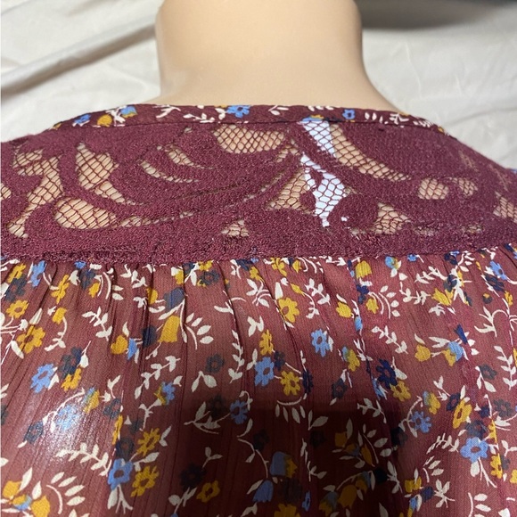 Women’s medium boho chic shirt dress with tank top liner built in - Picture 11 of 11